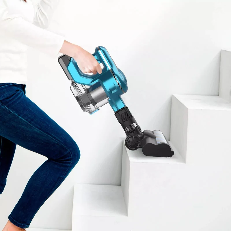 【DE Stock】INSE S6T Akku-Staubsauger -23Kpa Saugleistung für Teppich&Tierhaare | Blau