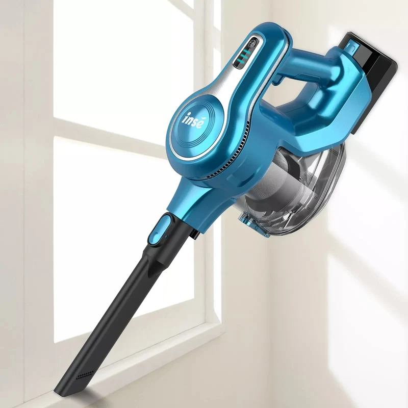 【DE Stock】INSE S6T Akku-Staubsauger -23Kpa Saugleistung für Teppich&Tierhaare | Blau