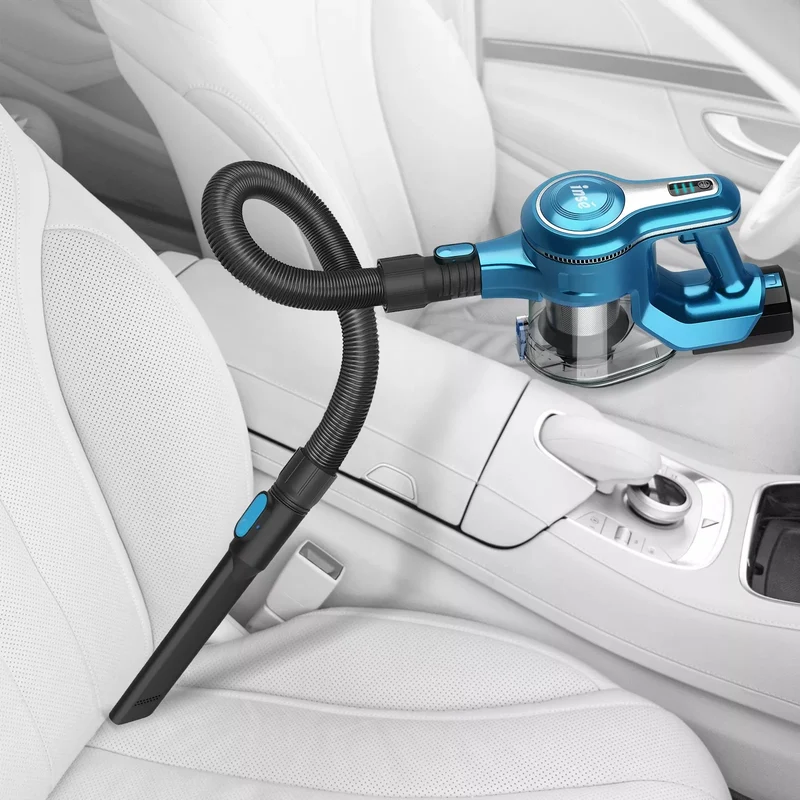 【DE Stock】INSE S6T Akku-Staubsauger -23Kpa Saugleistung für Teppich&Tierhaare | Blau