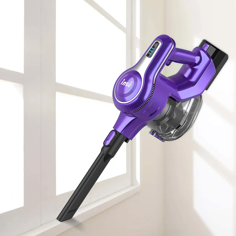 【DE Stock】INSE S6 Akku-Staubsauger -23Kpa Saugleistung für Teppich&Tierhaare | Lila