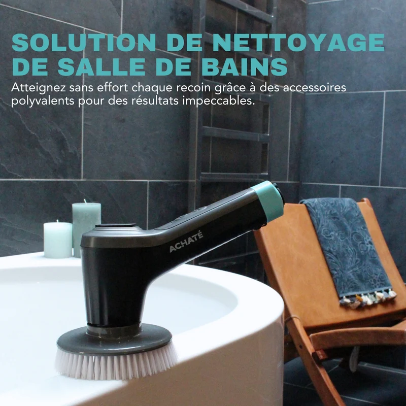 Achaté Brosse de nettoyage électrique