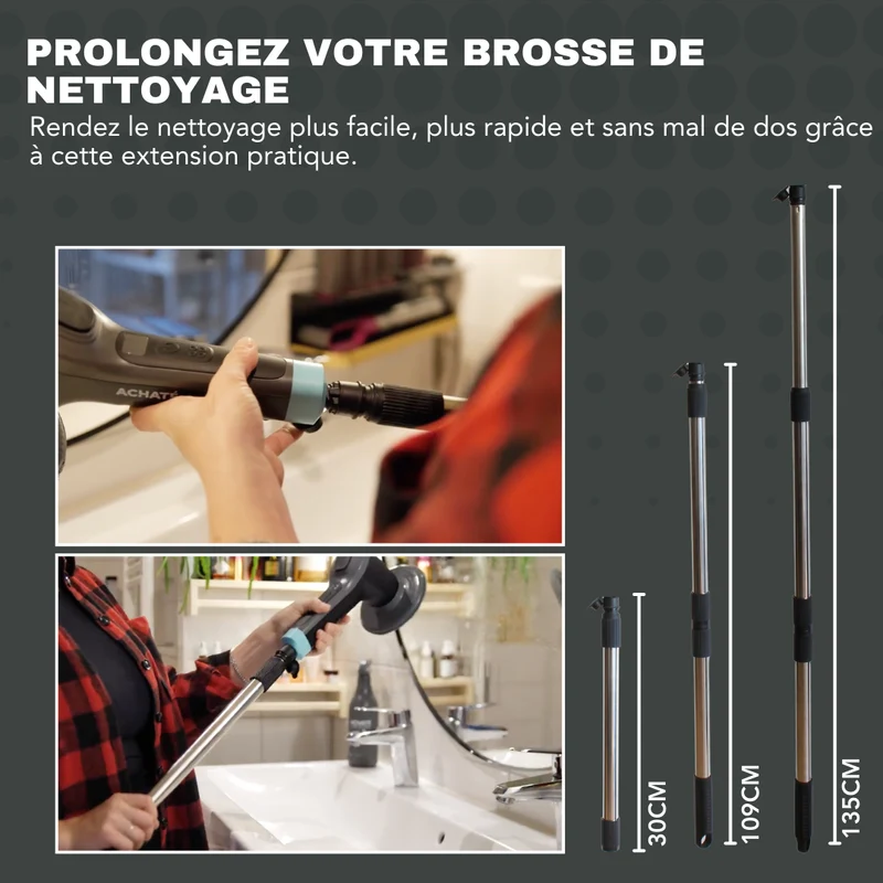 Achaté Brosse de nettoyage électrique