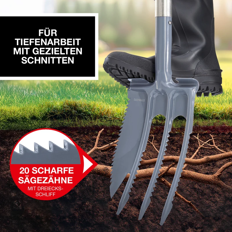 Spatengabel mit Wurzelsäge