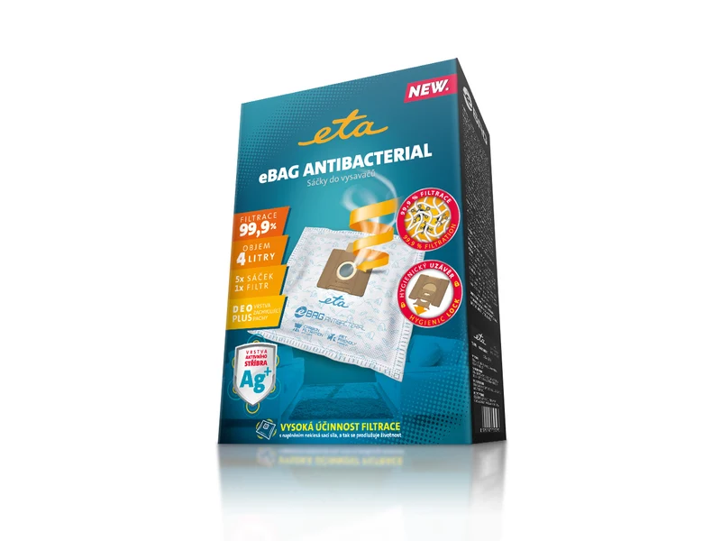 Staubsaugerbeutel ETA eBag Antibacterial 9600 68020 (5 Stk.)