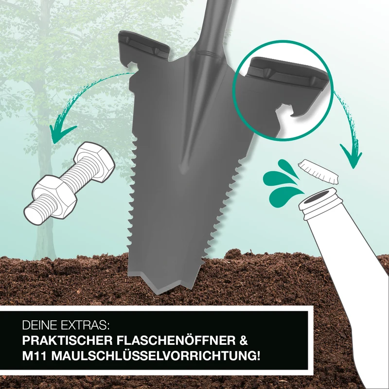 Gartenwerkzeug-Set mit Wurzelsägefunktion - 2-tlg.