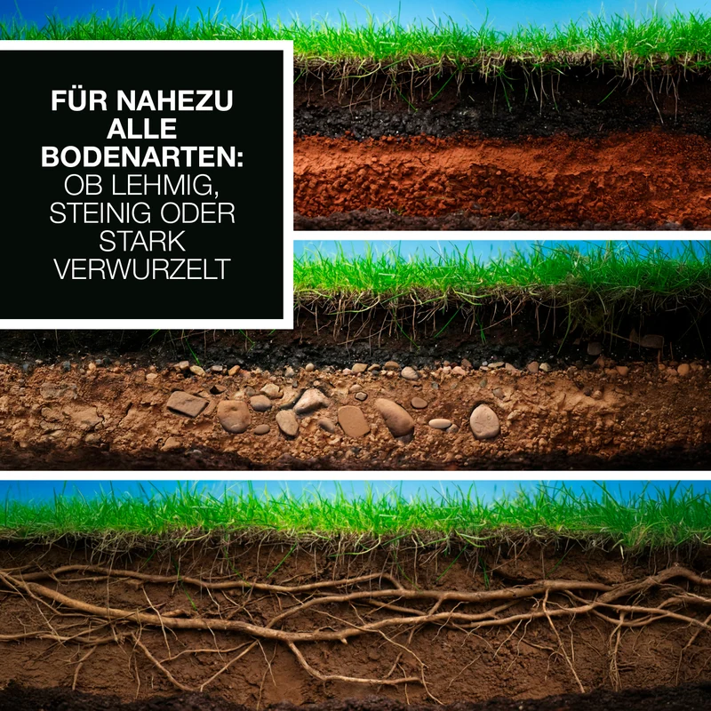 Gartenwerkzeug-Set mit Wurzelsägefunktion - 3-tlg.