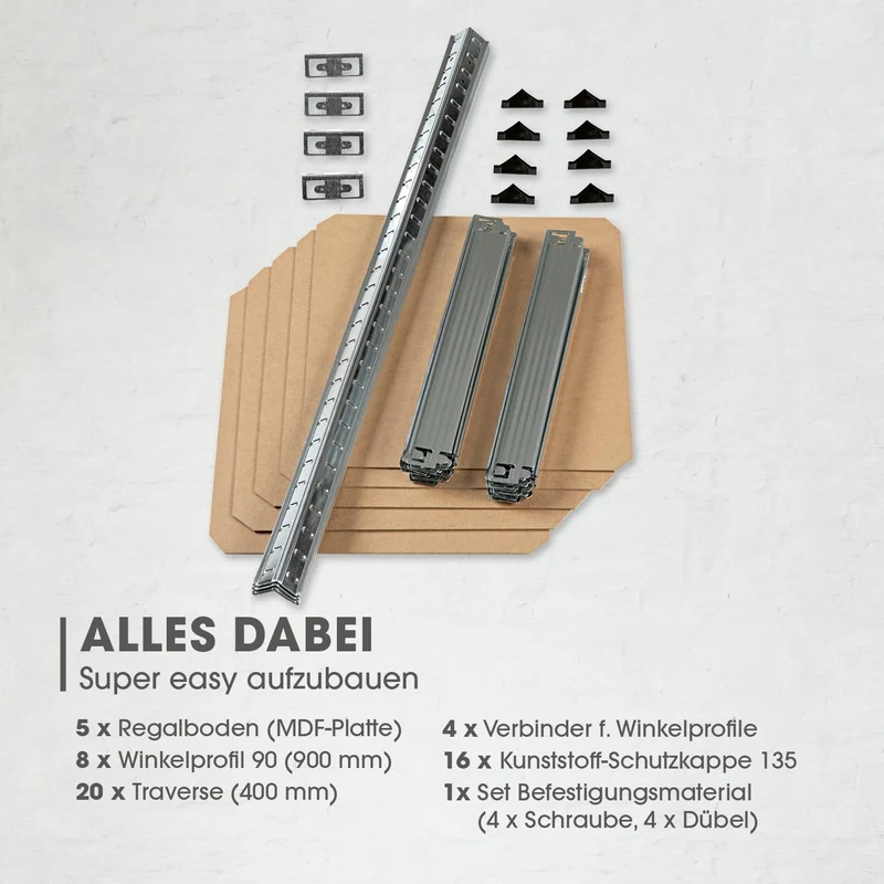 2 in 1 Schwerlastregal & Werkbank Bis zu 175 kg Tragkraft je Regalboden