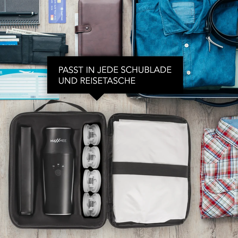 Hemden- & Blusenbügler Kompakt - schwarz/silber