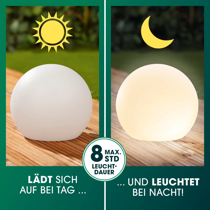 Solarleuchte Kugel - 20 cm