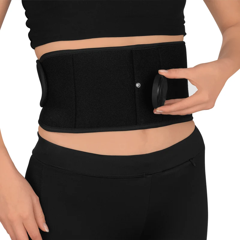 Bauchmuskelgürtel EMS - 6 Programmen - 9 Intensitätsstufen - unisize - schwarz