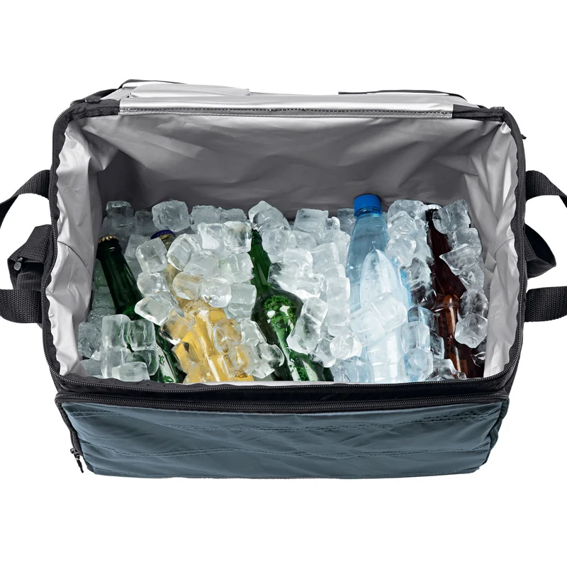Kühltasche faltbar - 30 l - schwarz/dunkelgrau