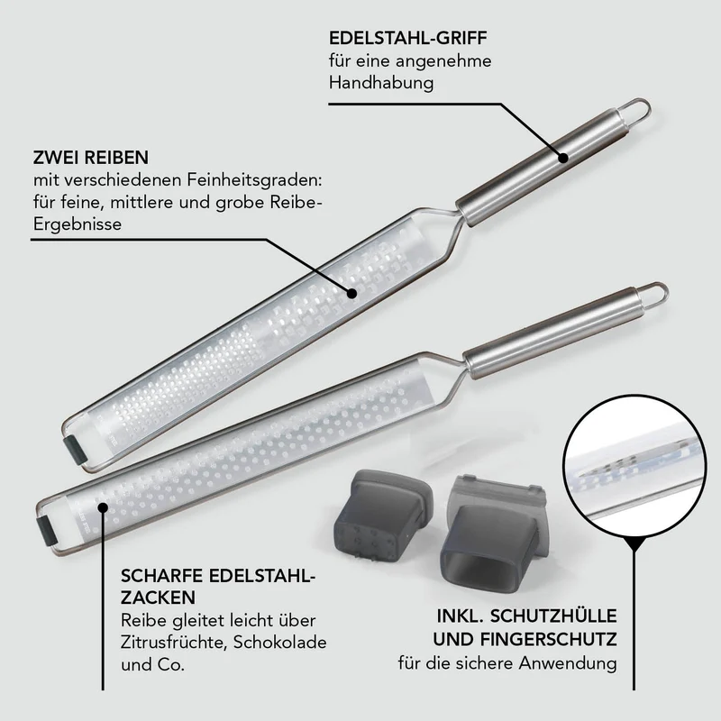 Zester Reibe - 2er-Set