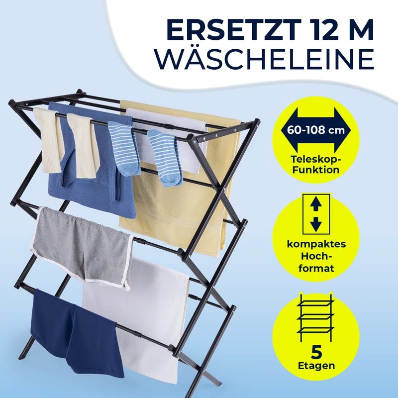 Teleskop-Wäscheständer 1200