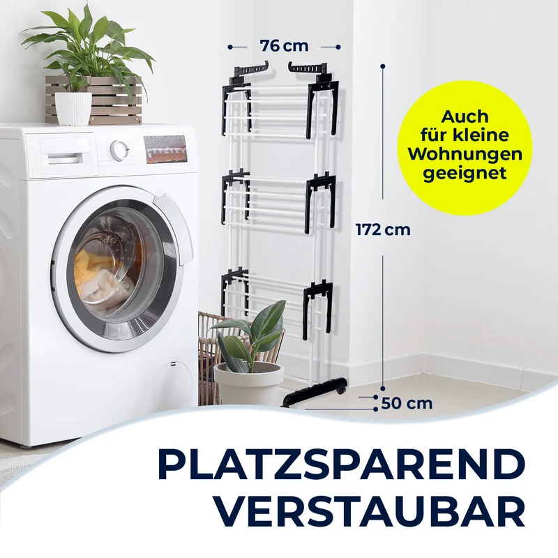 Wäsche-Tower 1600 - Schwarz