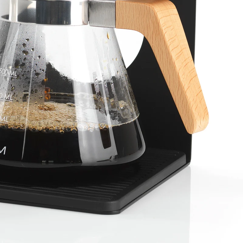 Kaffeebereiter Set Pour Over - 4-tlg. - 600 ml - schwarz/Edelstahl