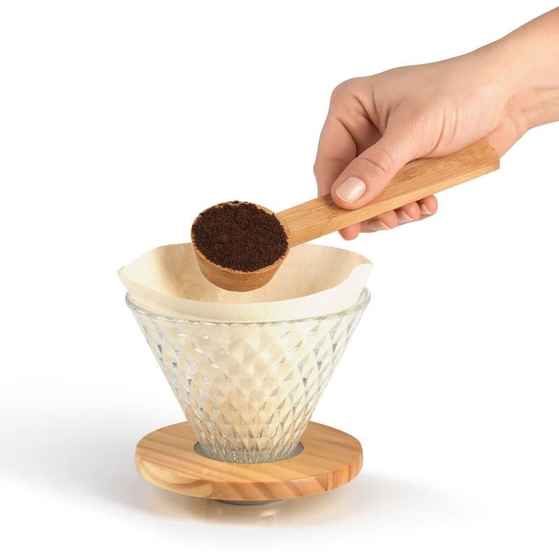 Kaffeebereiter Set Pour Over - 4-tlg. - 600 ml - schwarz/Edelstahl