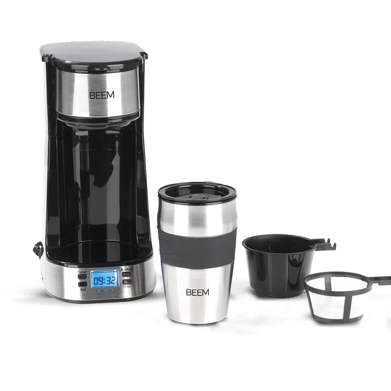 Single-Kaffeemaschine Thermo2Go - 750 Watt - Edelstahl/schwarz