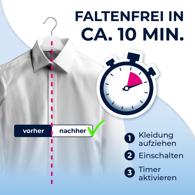 Hemdenbügler PRO - Silber/Weiß