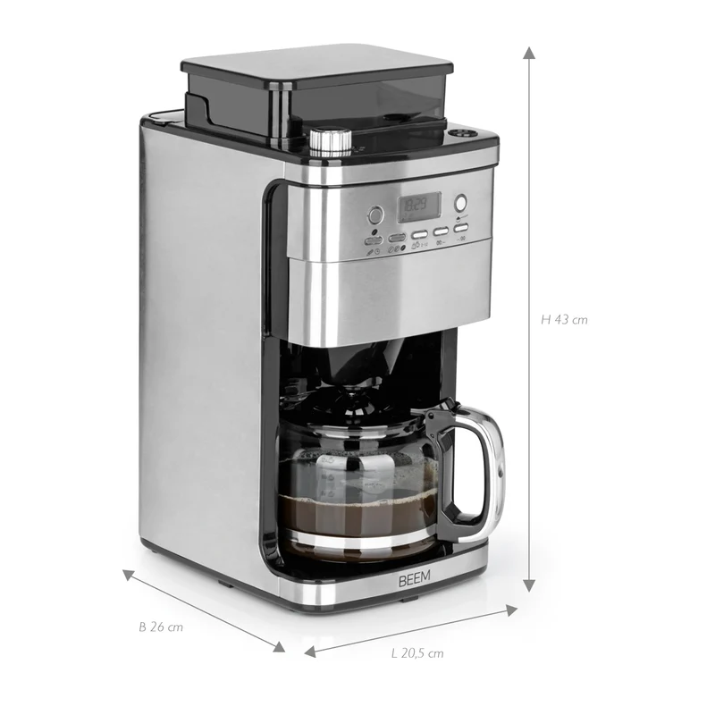 FRESH-AROMA-PERFECT SUPERIOR Filterkaffeemaschine mit Mahlwerk - Glas