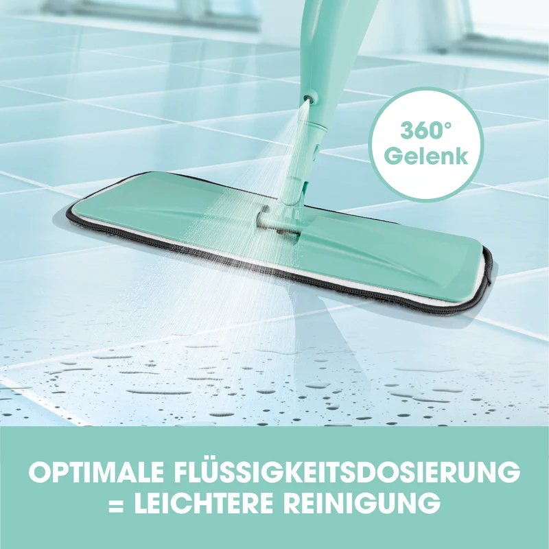 Spray-Mopp - 400 ml Wassertank - türkis