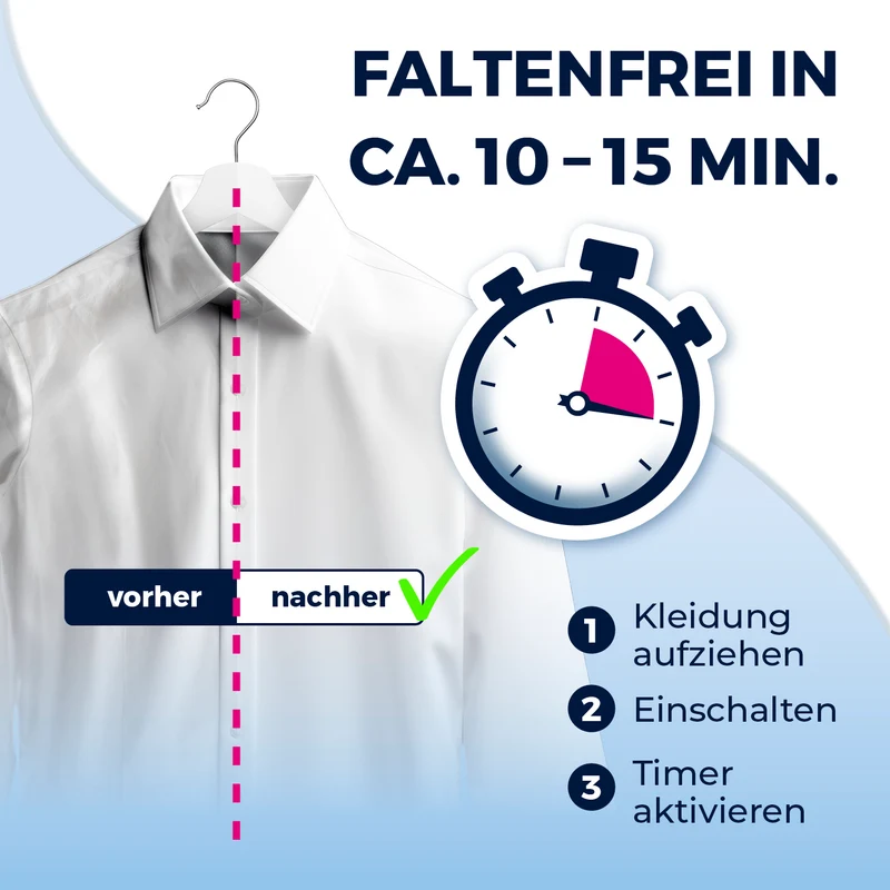 Hemdenbügler PRO STEAM - Weiß