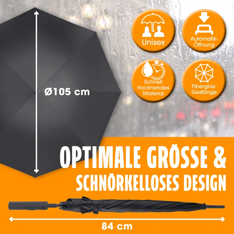 Regenschirm mit Getränkehalter - 2er-Set