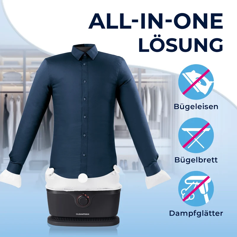 Hemdenbügler PRO - Schwarz