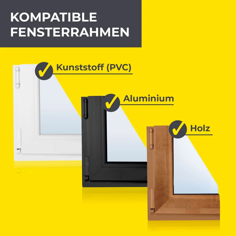 Insektenschutzgitter mit Klettbefestigung - 2er-Set