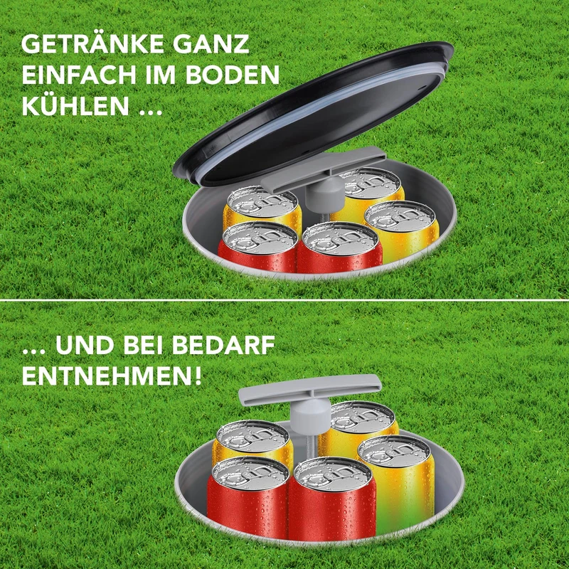 Flaschenkühler Outdoor für bis zu 13 Flaschen - grau