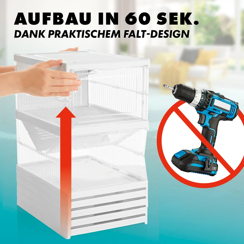 Faltbares Schuhregal