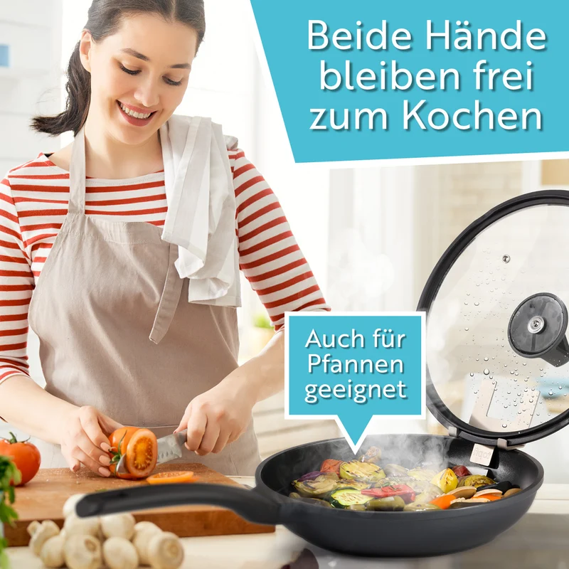Topfdeckelhalter für Töpfe & Pfannen - 3er-Set