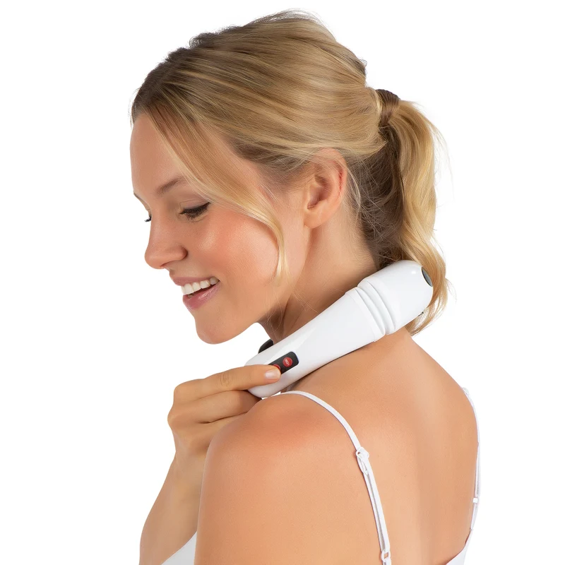 Nacken-Massagegerät EMS - 16 Intensitätsstufen - weiß/schwarz