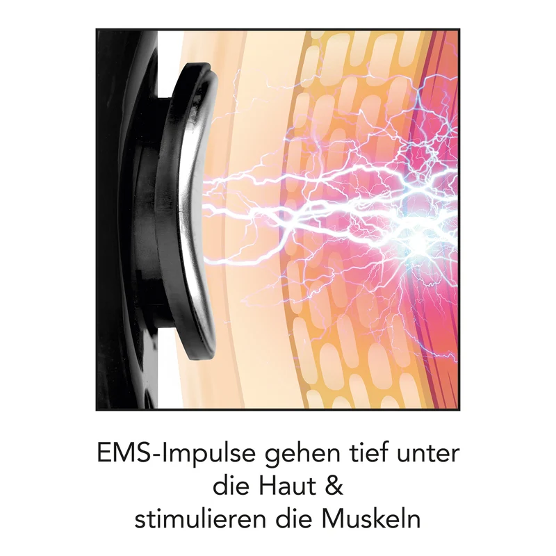 Nacken-Massagegerät EMS - 16 Intensitätsstufen - weiß/schwarz