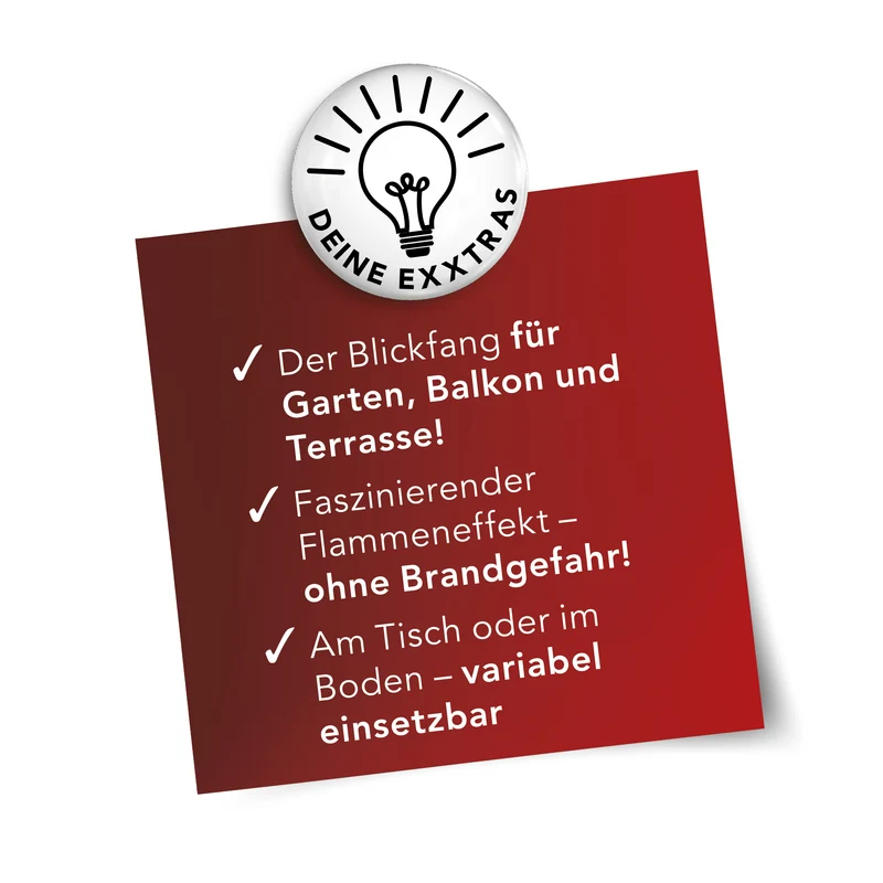 Solar-Fackel LED mit Tageslichtsensor - 2er-Set - schwarz