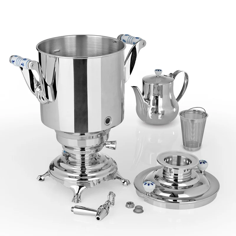 Romanov 1007 III Samowar - 5 Liter - Edelstahl