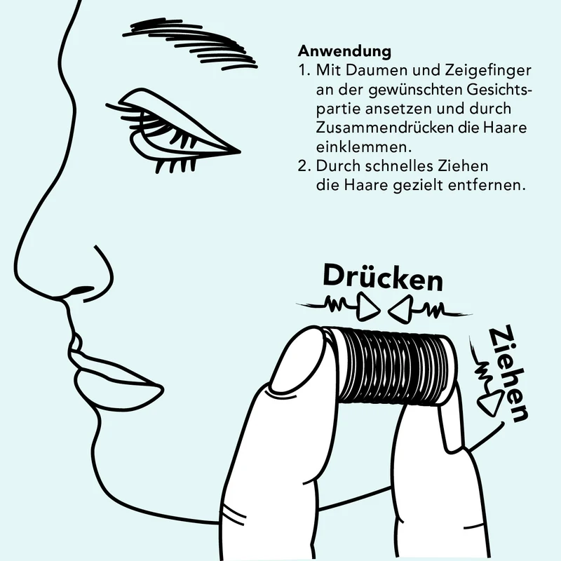 Mini Gesichtsepilierer inkl. Aufbewahrungsbox