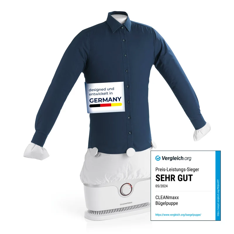 Hemdenbügler PRO - Weiß/Silber