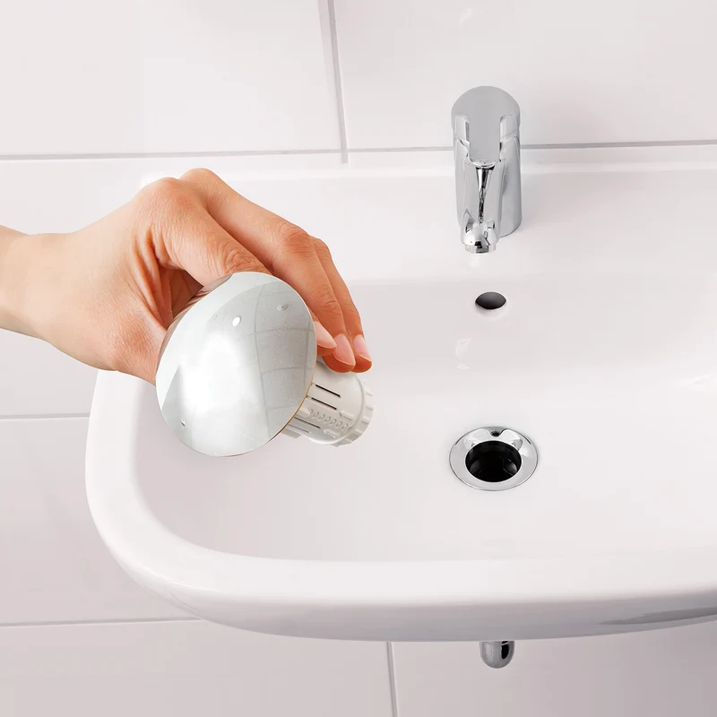 Abfluss-Fee Waschbecken Verschlussstopfen & Duftstein Zitrone/Apfel