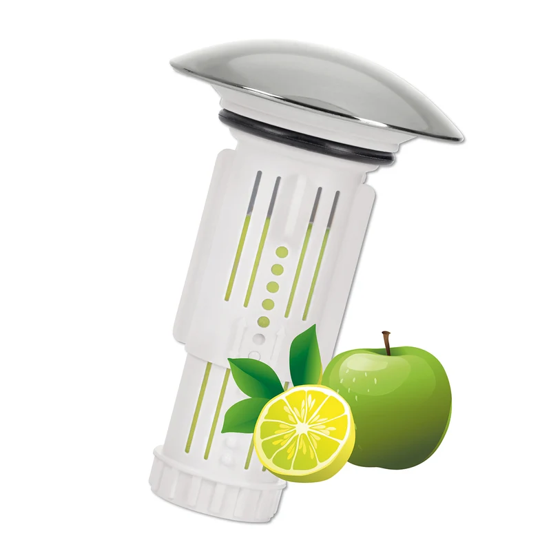Abfluss-Fee Waschbecken - 1x Verschlussstopfen & 9x Duftstein Zitrone/Apfel