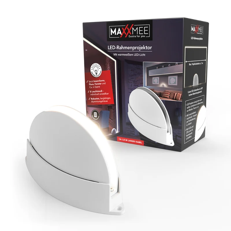 LED-Rahmen-Projektor - weiß